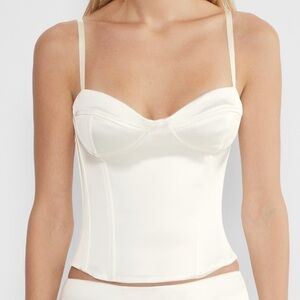 Aritzia White Bustier Top